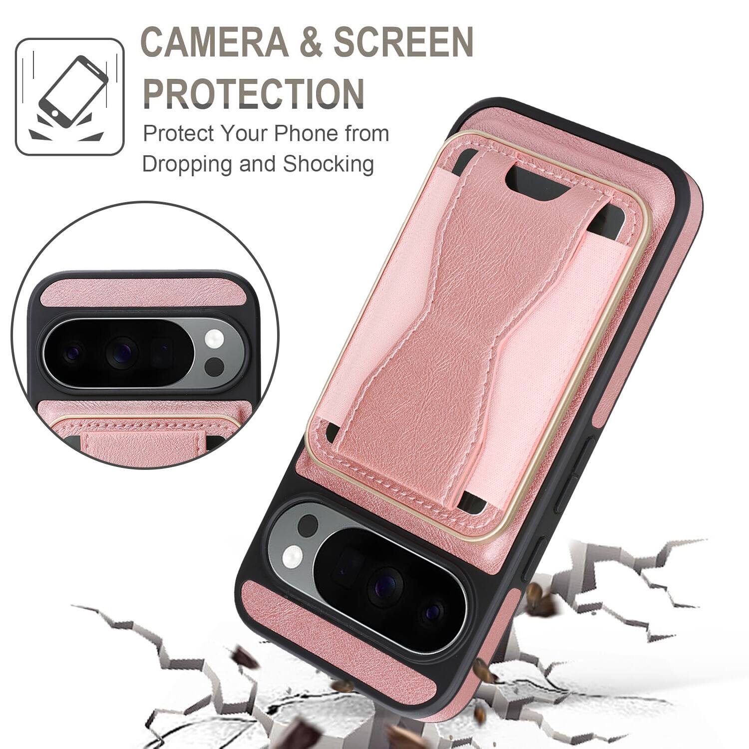 CAMERA & SCREEN PROTECTION  
Protect Your Phone from Dropping and Shocking