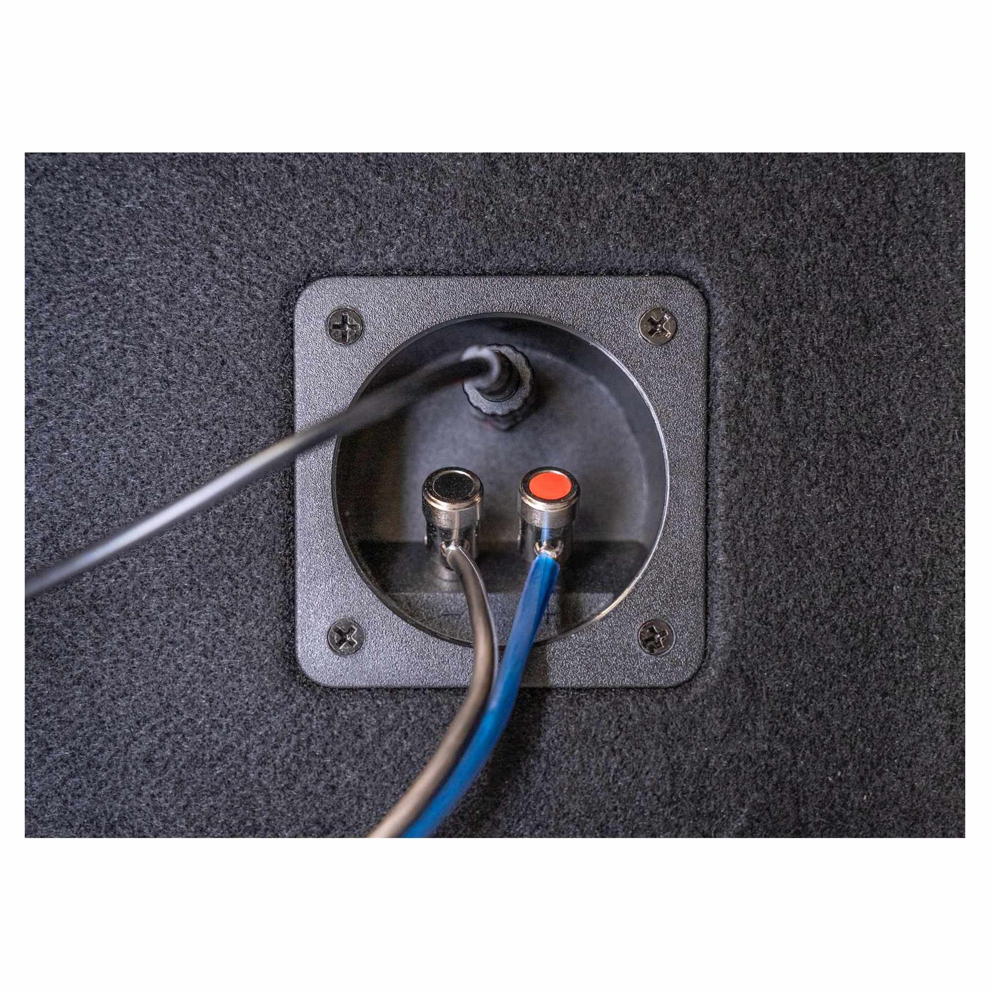 Alt View 7. Memphis Car Audio - Memphis Audio PRXE12DFT - PRX Dual 12" Loaded 1 OR 2 Ohm Enclosure with RGB LEDs - Black/Gray.