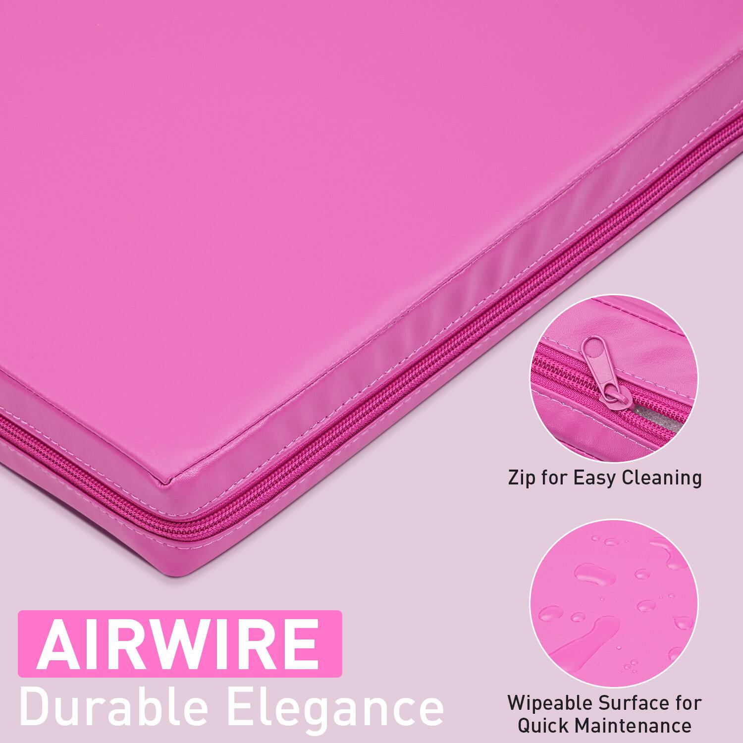 AIRWIRE Durable Elegance, Zip for Easy Cleaning, Wipeable Surface for Quick Maintenance