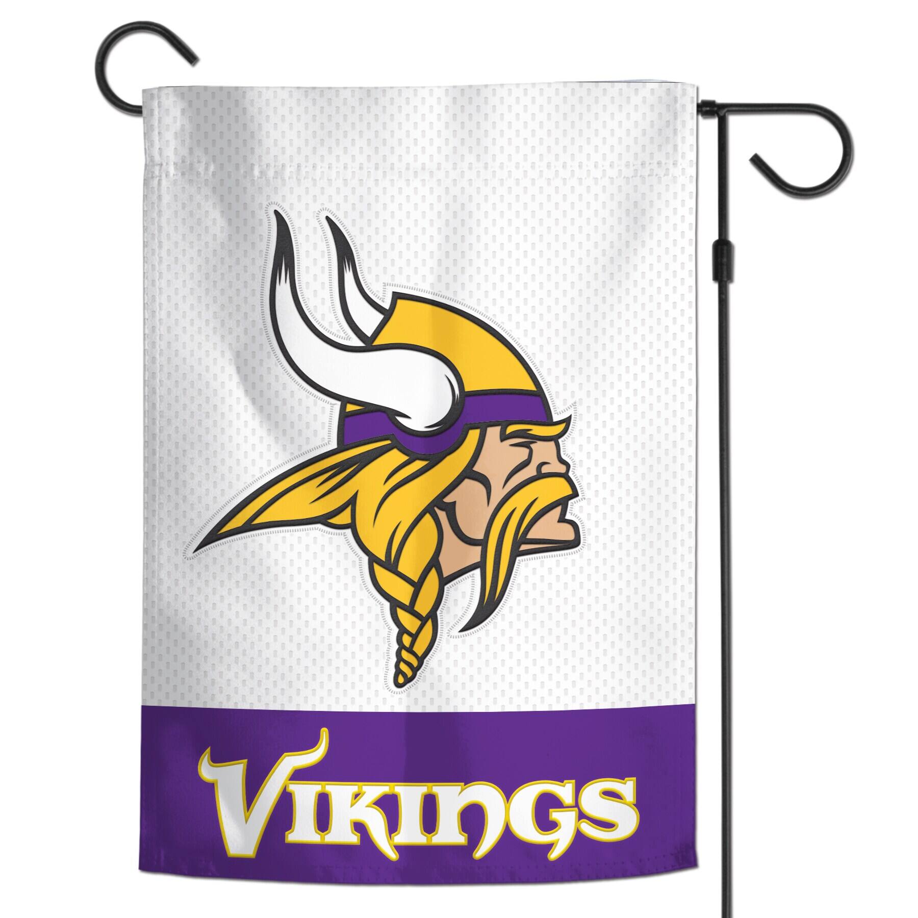 Alt View 1. WinCraft - Minnesota Vikings 12" x 18" Applique Garden Flag - Multicolor.