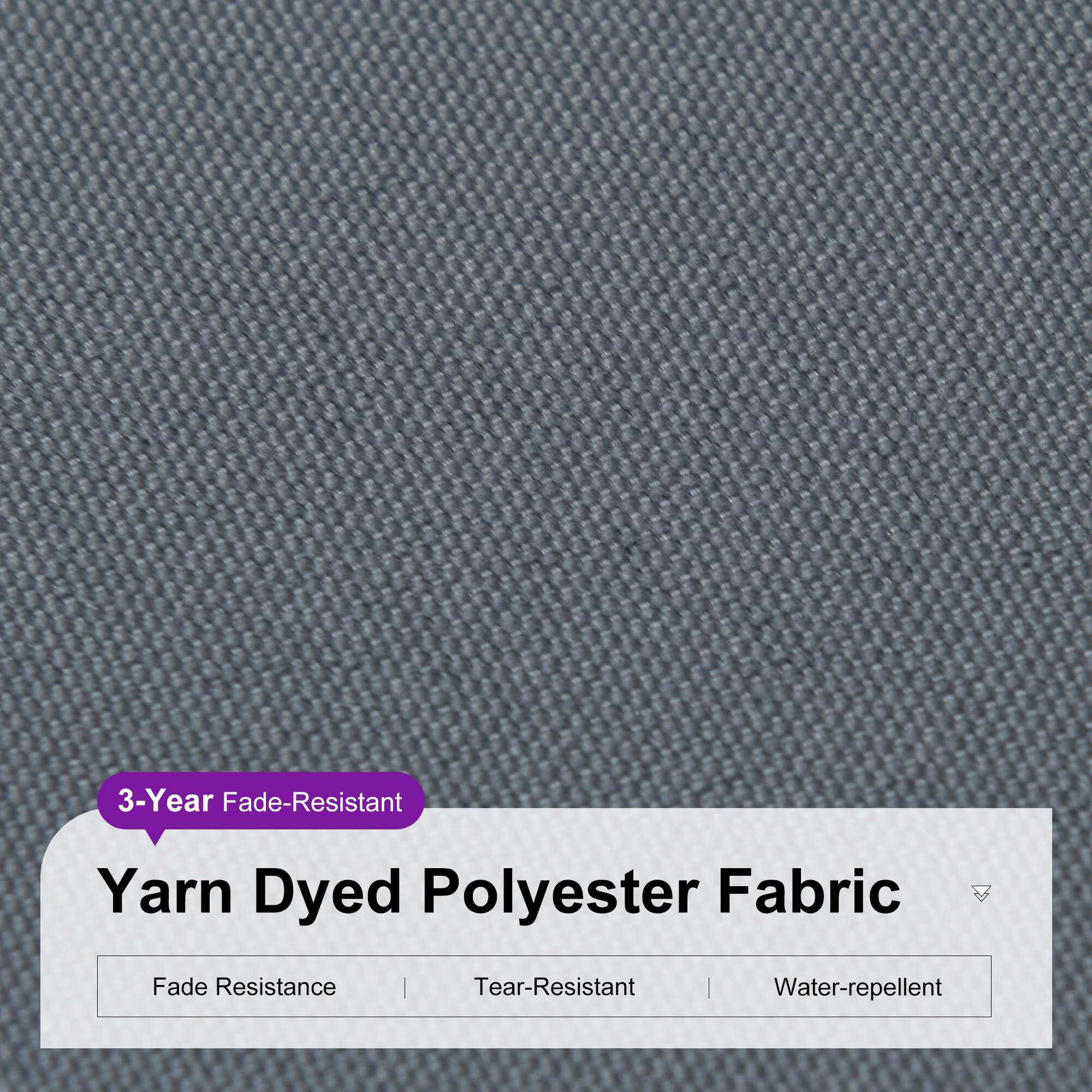 3-Year Fade-Resistant Yarn Dyed Polyester Fabric

- Fade Resistance
- Tear-Resistant
- Water-repellent