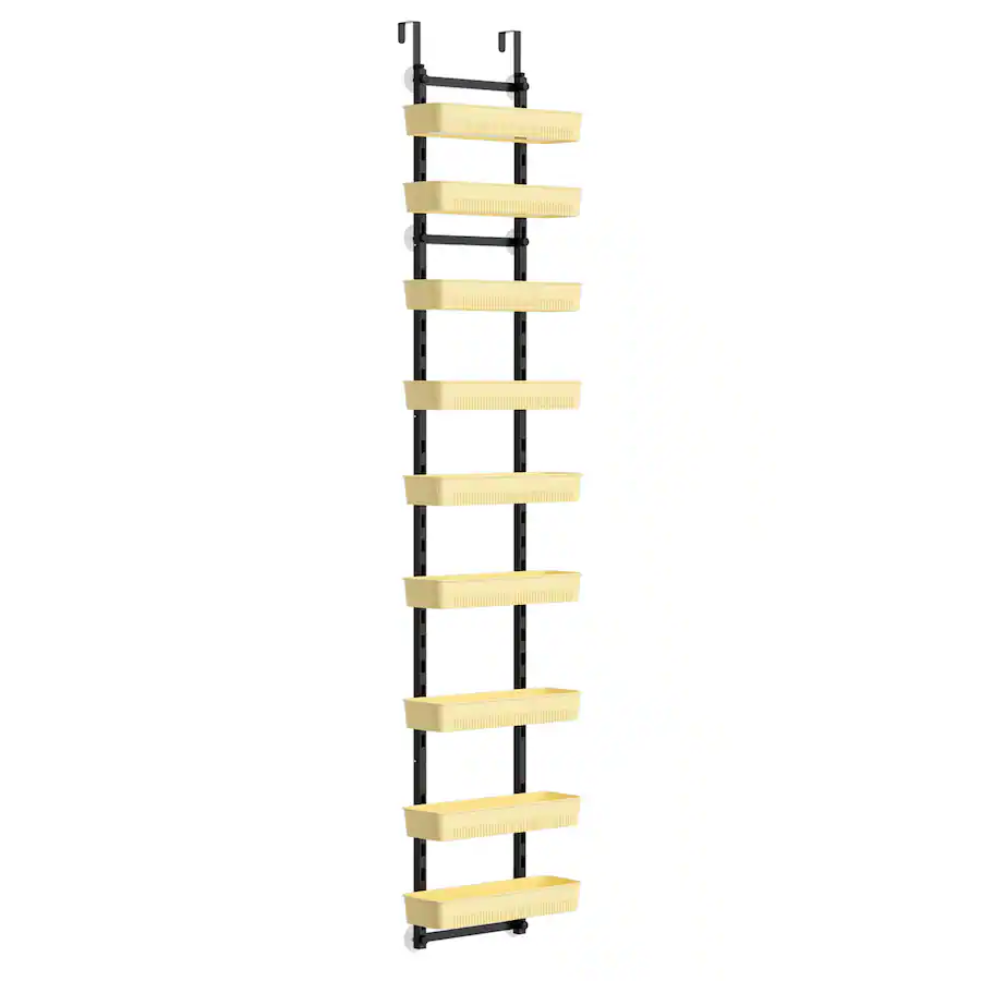 Obby Frame Oumilen Over the Door 9 Tier Hanging Organizer, 9 Removable Cream ...