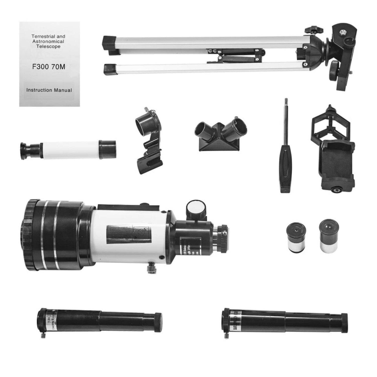 Terrestrial and Astronomical Telescope  
F300 70M  
Instruction Manual