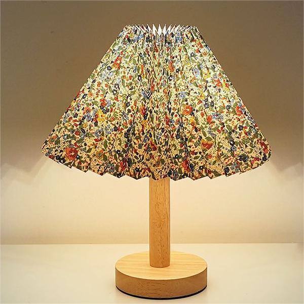Alt View 1. Cluzine - Nordic INS Ruffled Lacquer Table Lamp LED Night Light for Bedroom Homestay Girls Dorm Decoration.