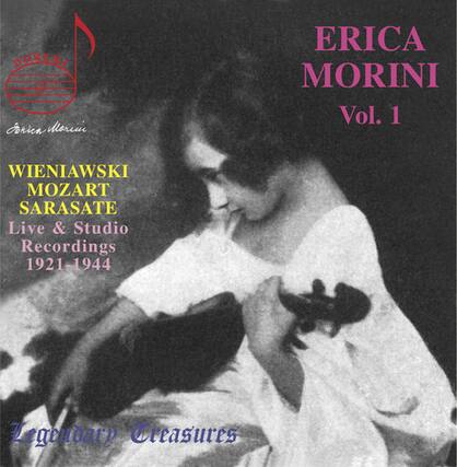 DOREMI
Joricn riu
ERICA MORINI
Vol. 1
WIENIAWSKI
MOZART
SARASATE
Live & Studio Recordings
1921-1944
Legendary Treasures