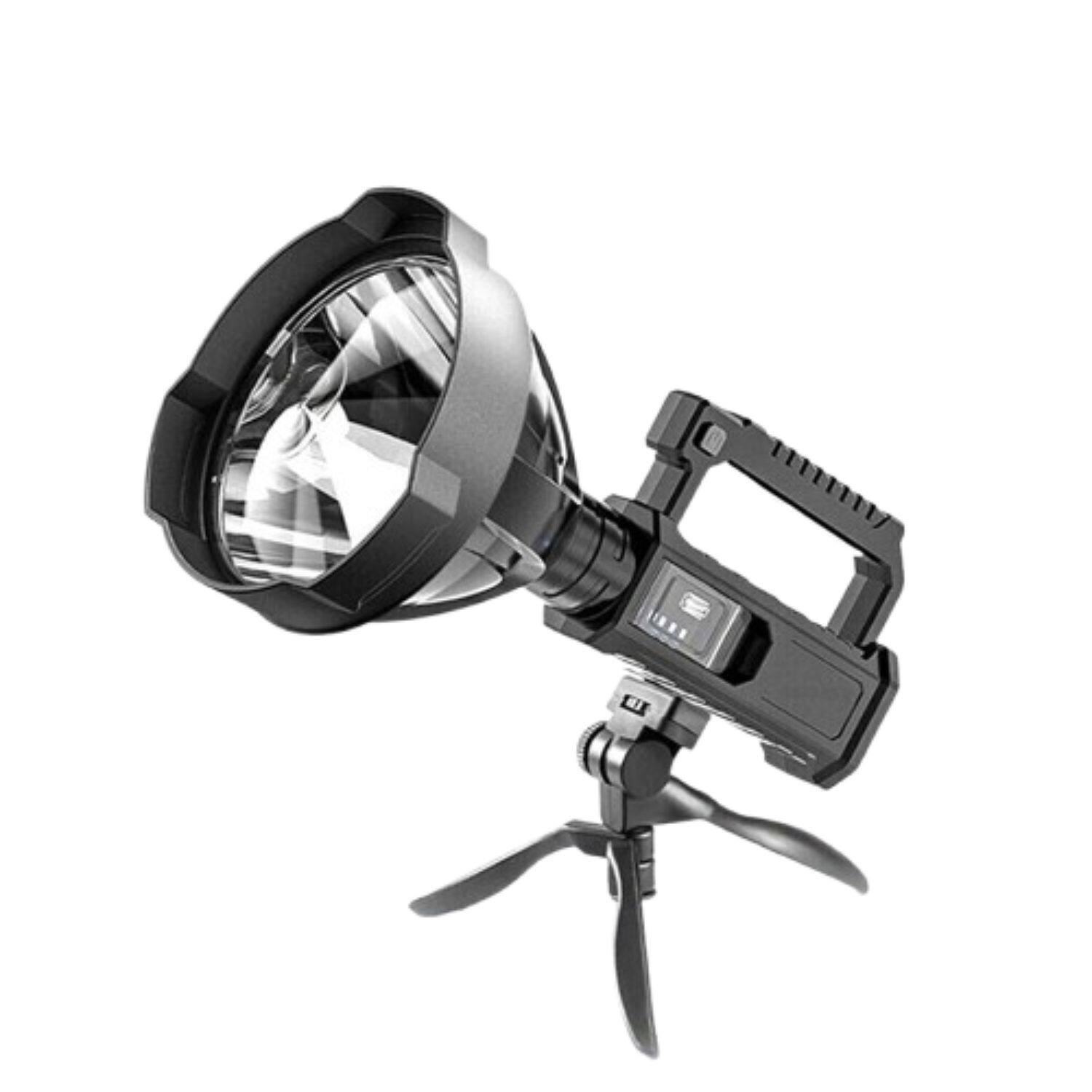 Stock Preferred - XHP90 20W LED Searchlight – USB Rechargeable 8000mAh Work Light with Adjustable Bracket