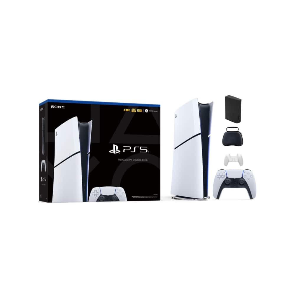 PlayStation 5 Slim Console Digital Edition - Bundle With Accessories - PlayStation 5