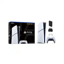 PlayStation 5 Slim Console Digital Edition - Bundle With Accessories - PlayStation 5