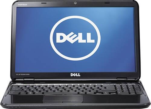 Front Standard. Dell - Inspiron 15.6" Laptop - 4GB Memory - 500GB Hard Drive - Diamond Black.