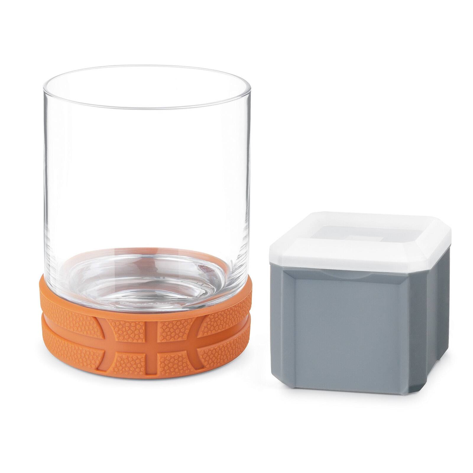 Alt View 2. Final Touch - All-Star Basketball Tumbler with Ice Mould - Clear.