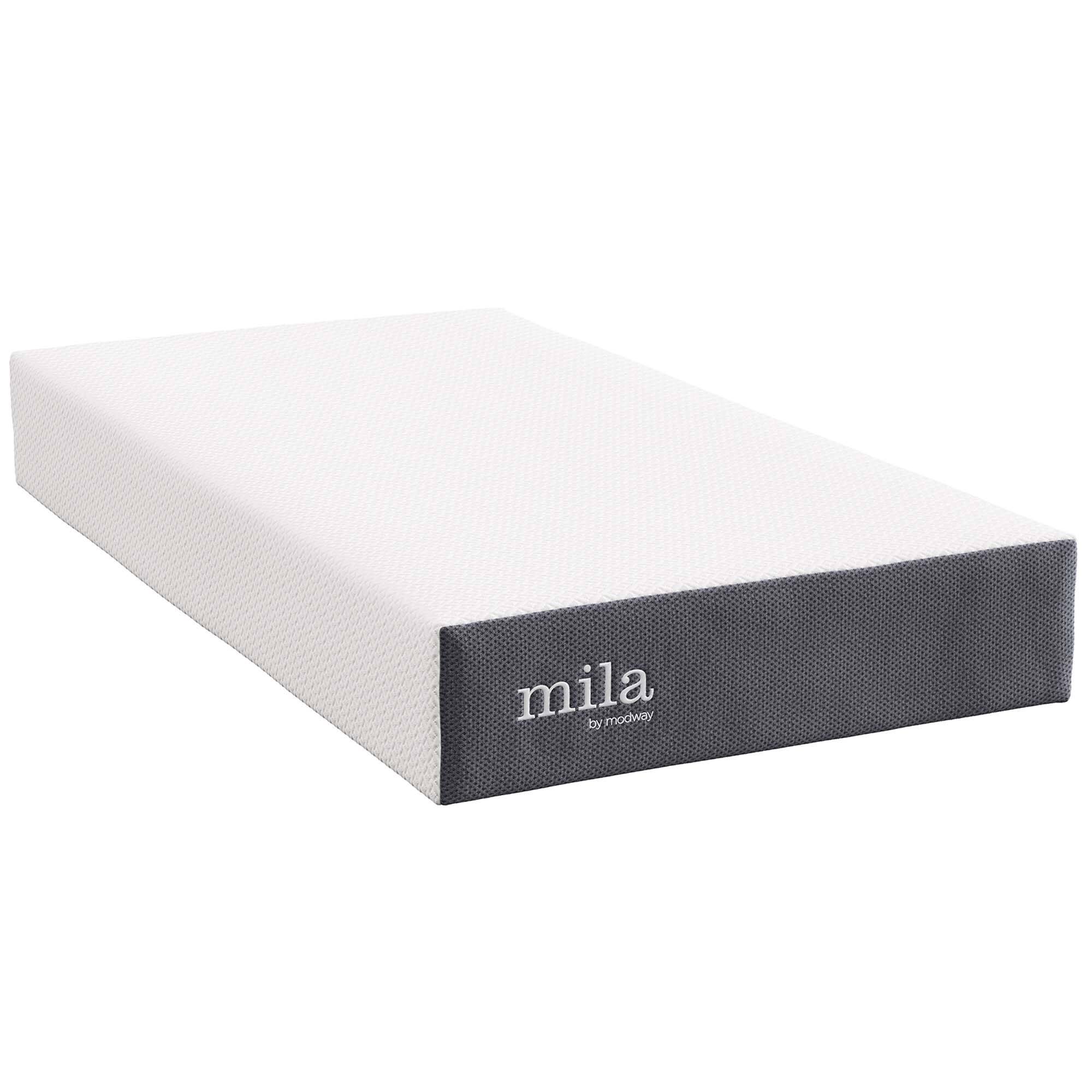 Mila 10" Twin Mattress by Modway - White