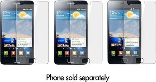 Front Standard. Fosmon - Screen Protector for Samsung Galaxy S II Mobile Phones (2-Pack).