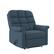 Alt View 11. ProLounger - Cooper Tufted Back Extra Large Low-Pile Velour Wall Hugger Reclining Chair - Medium Blue.