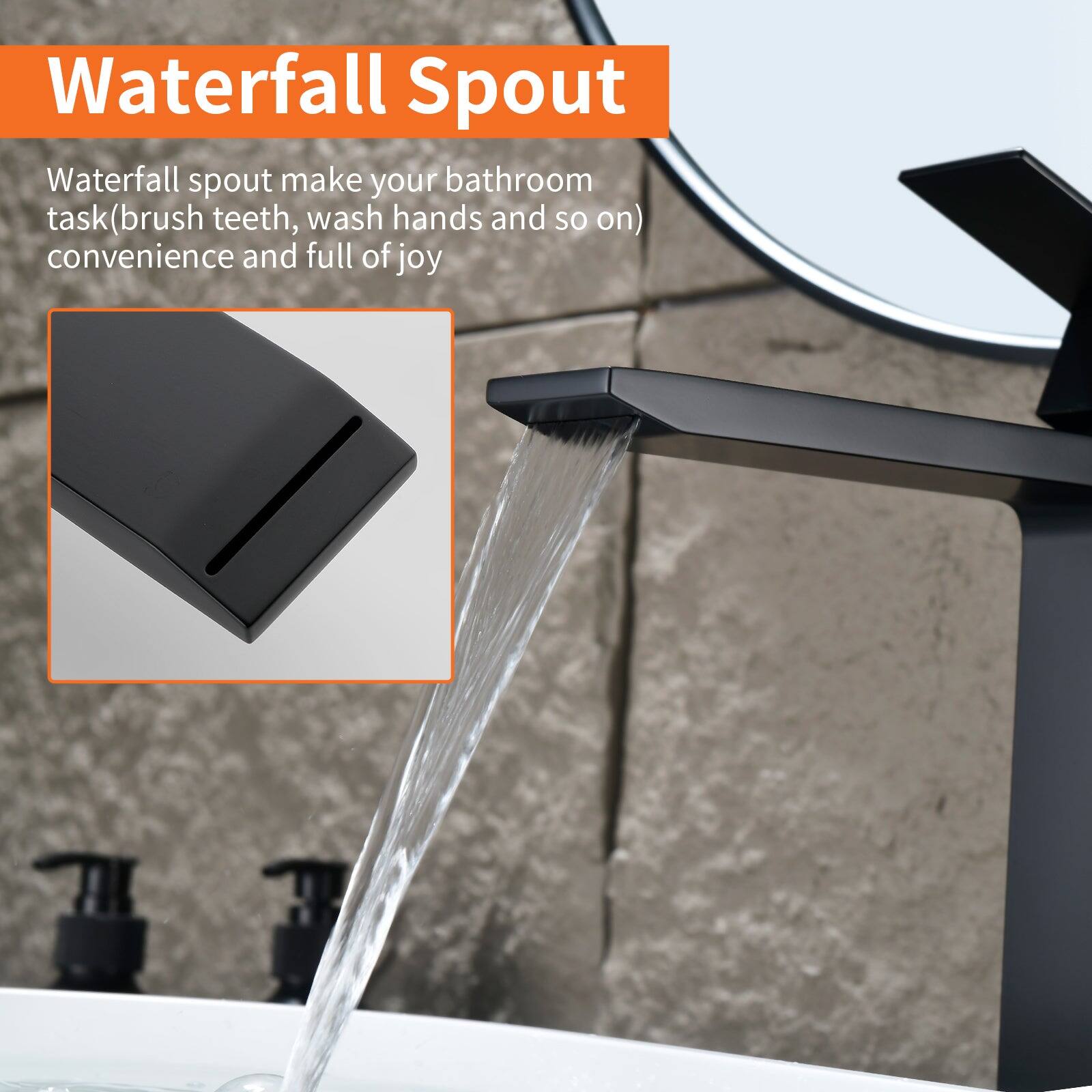 Waterfall Spout

Waterfall spout make your bathroom task (brush teeth, wash hands and so on) convenience and full of joy