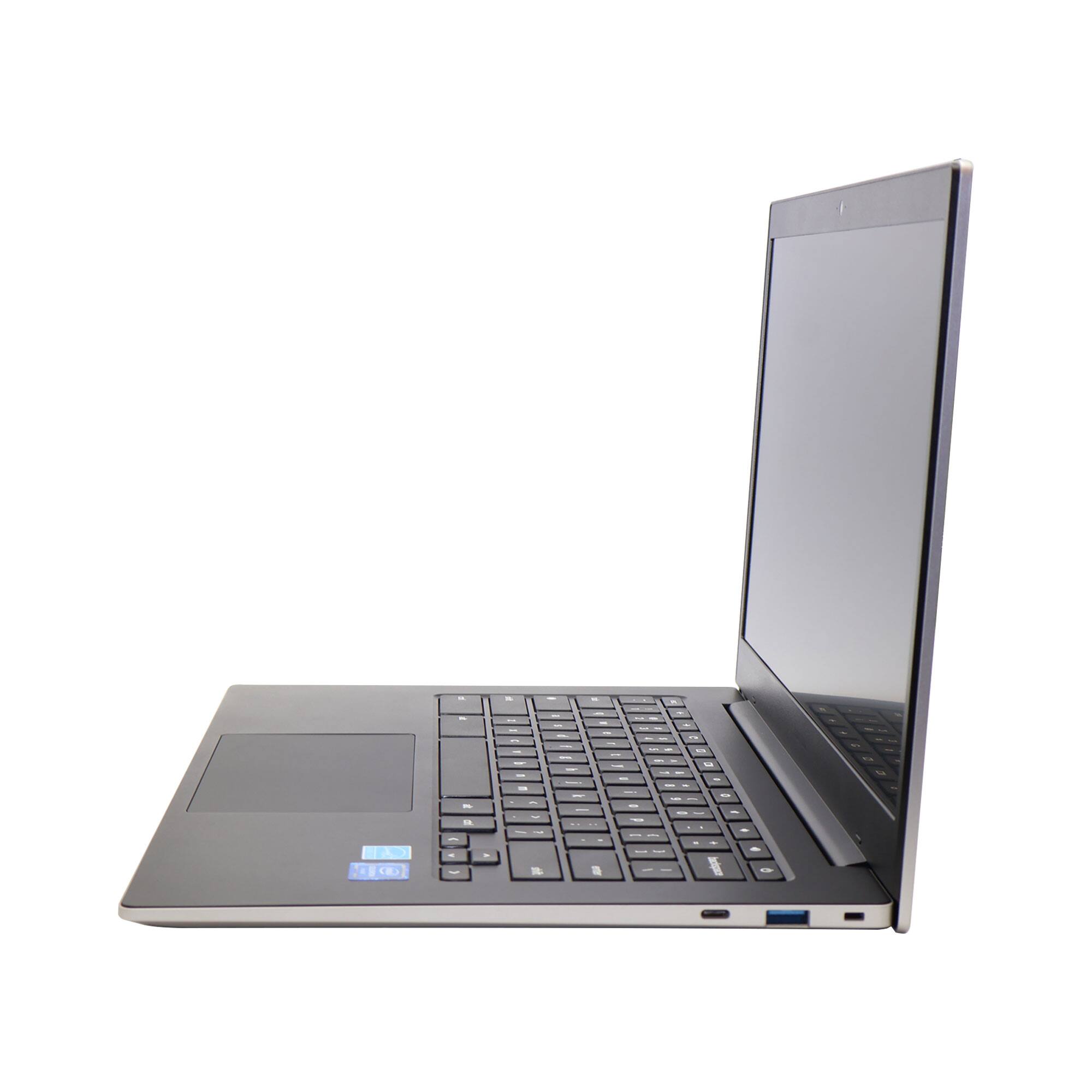 Alt View 2. Samsung - Samsung Galaxy Chromebook Go 14" Laptop 4GB RAM, 64GB, ChromeOS Silver with Bag - Silver.