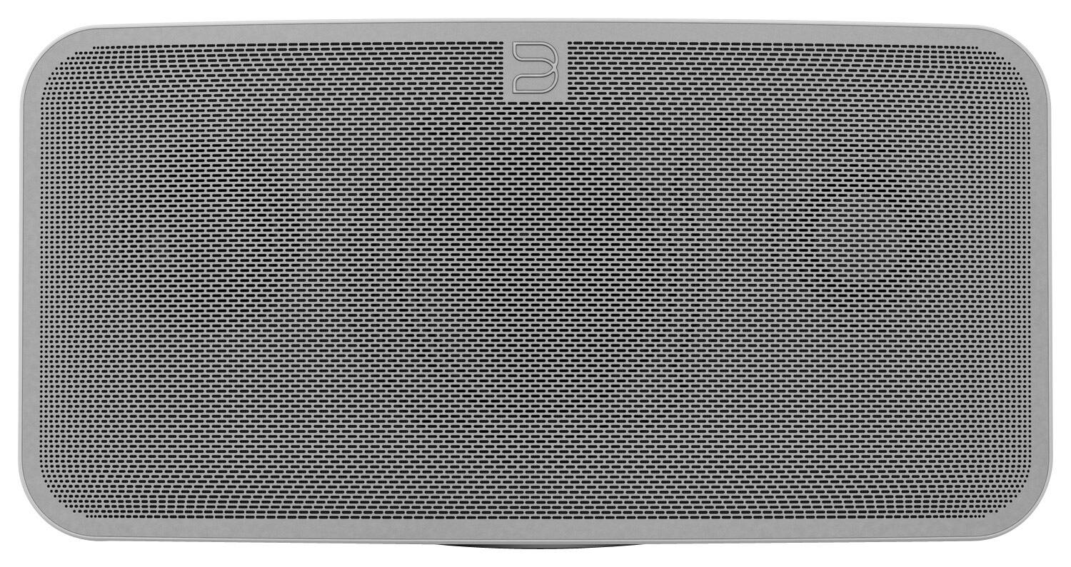 Front. Bluesound - PULSE MINI 60W 3-Way Wireless Speaker - White.
