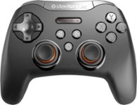 Front. SteelSeries - Stratus XL Gaming Controller - Black.