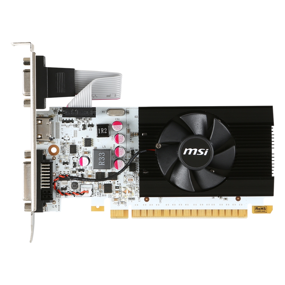 Geforce GT 730 2GB GDDR5 PCI-E x 8 with dual DP (half Bracket, for SFF  Computer only), supports 4K via DP Connection, compatible with both windows  and