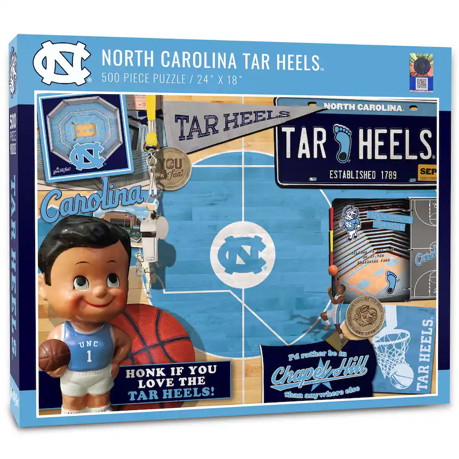 YouTheFan NCAA North Carolina Tar Heels Purebred Fans Nailbiter Puzzle 500 Pc