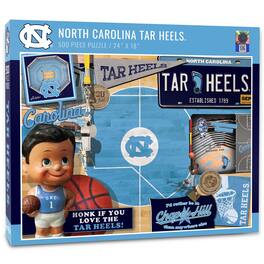 YouTheFan - North Carolina Tar Heels 500-Piece Retro Series Puzzle - Multicolor