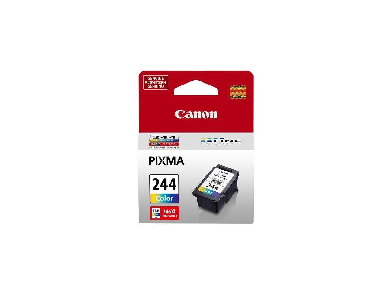 GENUINE Authentique GENUINO Canon 244 ... O : Cociiioe EFINE PIXMA 244 Color CE Funn TM .2 Caroido 244 Color 246 246 XL E COMPATIBLE