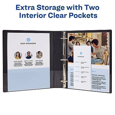 Extra Storage with Two Interior Clear Pockets

OUR SPEAKERS
- JAMES SMITH
  - CEO, Tech Innovations
- LISA JOHNSON
  - Founder, Green Solutions
- DAVID WILSON
  - Author, Bestselling Books

SCHEDULE
DAY 1
- 9:00 AM - 10:00 AM
  - Welcome & Opening Remarks
- 10:00 AM - 11:00 AM
  - Keynote: James Smith
- 11:00 AM - 12:00 PM
  - Panel Discussion: Lisa Johnson & David Wilson

DAY 2
- 9:00 AM - 10:00 AM
  - Bridget Granden
  - CEO, Creative Ventures
- 10:00 AM - 11:00 AM
  - Breakout Session: Bridget Granden
- 11:00 AM - 12:00 PM
  - Networking Lunch