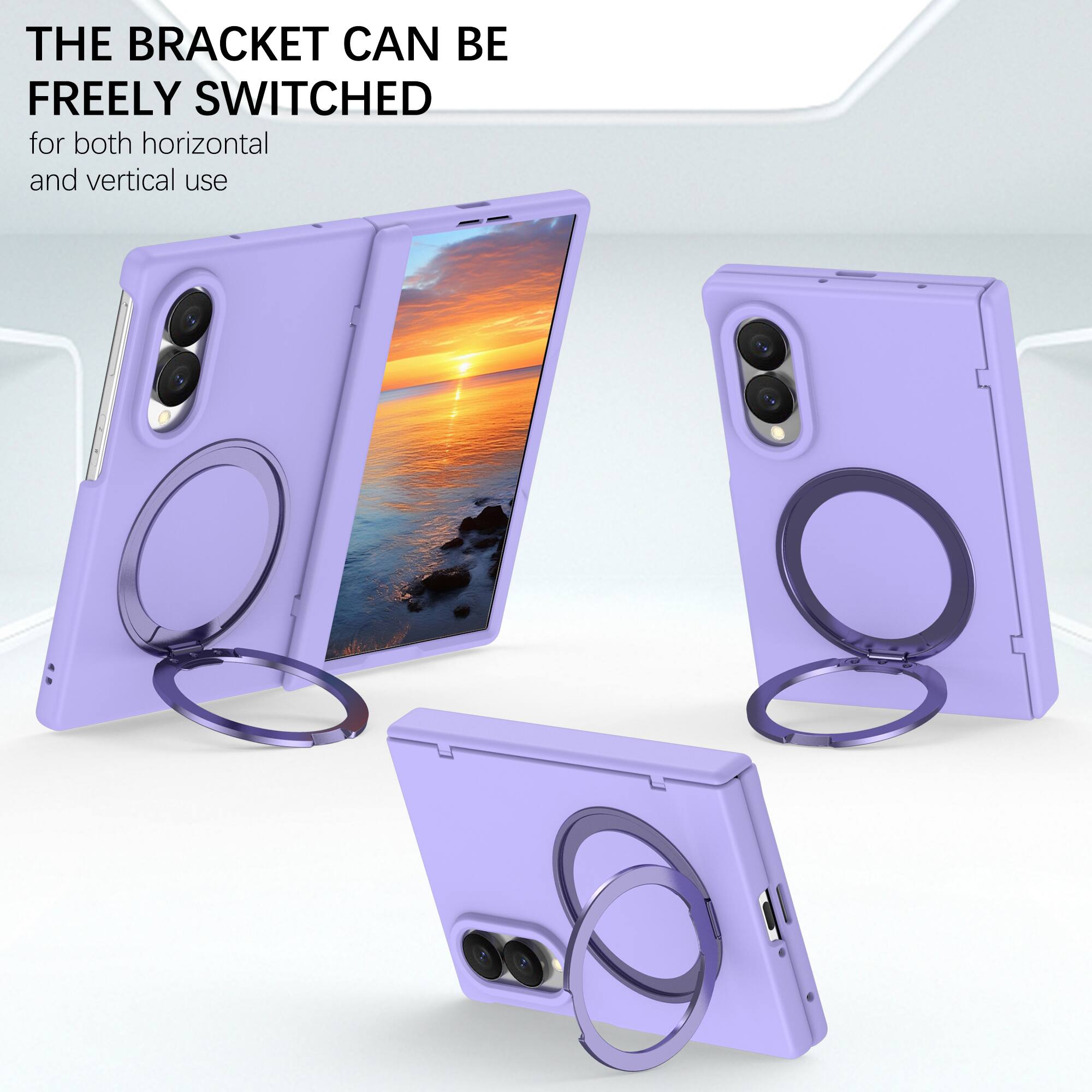 THE BRACKET CAN BE FREELY SWITCHED for both horizontal and vertical use