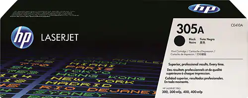 Front. HP - 305A Toner Cartridge - Black.