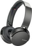 Front Zoom. Sony - XB650BT Over-the-Ear Wireless Headphones - Black.