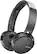 Front. Sony - XB650BT Over-the-Ear Wireless Headphones - Black.