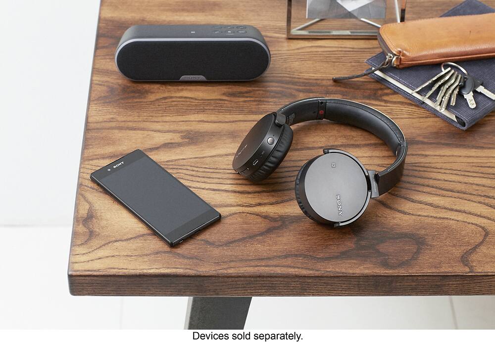 Alt View 15. Sony - XB650BT Over-the-Ear Wireless Headphones - Black.