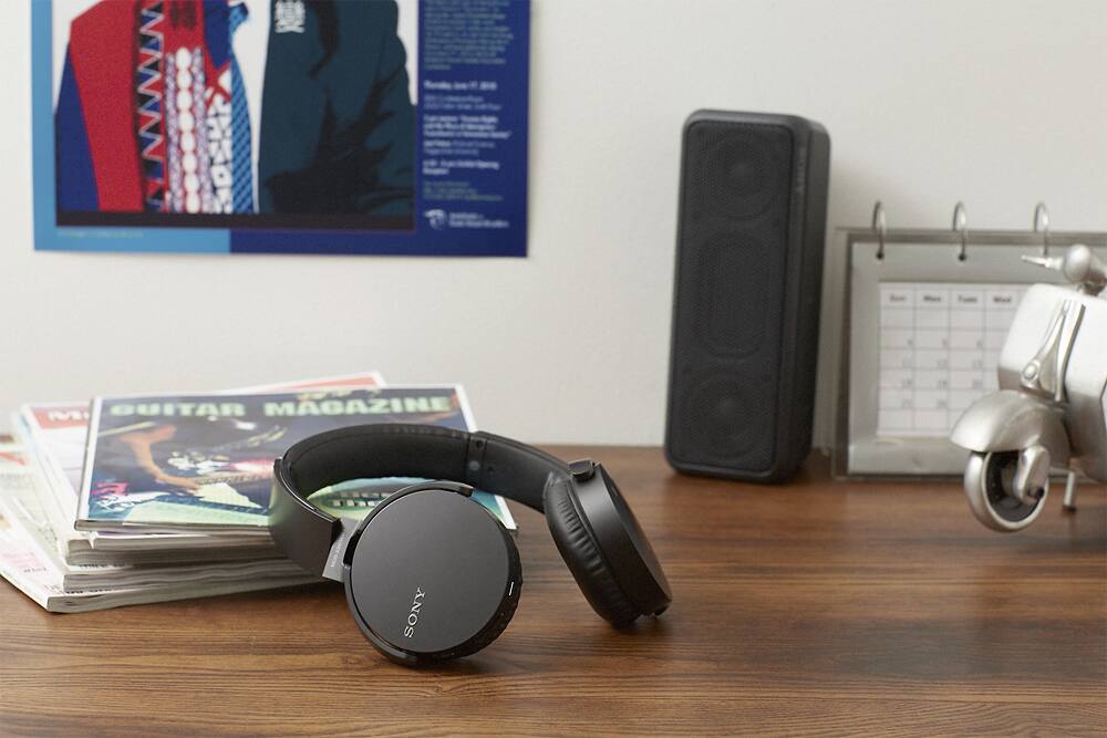 Alt View 16. Sony - XB650BT Over-the-Ear Wireless Headphones - Black.