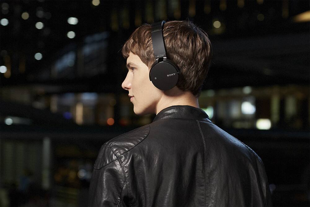 Alt View 18. Sony - XB650BT Over-the-Ear Wireless Headphones - Black.