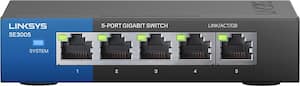Linksys - 5-Port Gigabit Ethernet Switch - Black/Blue - Front_Zoom