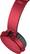 Alt View 12. Sony - XB650BT Over-the-Ear Wireless Headphones - Red.