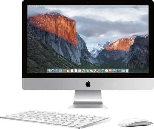 Front. Apple - Geek Squad Certified Refurbished 27" iMac® with Retina 5K display - Intel Core i5 (3.2GHz) - 8GB Memory - 1TB.