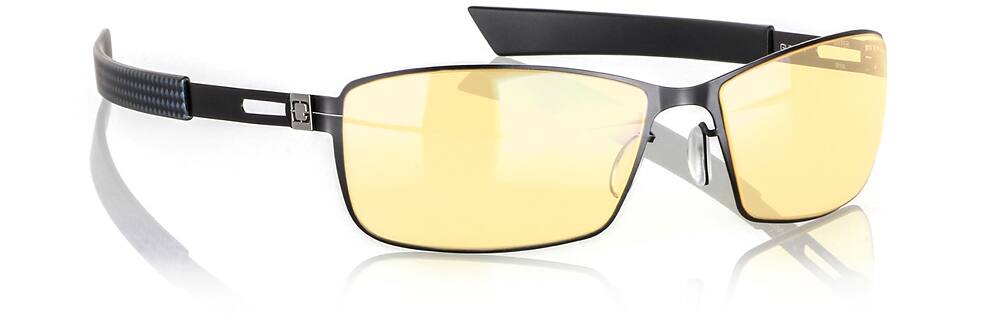 Angle. GUNNAR - Vayper Gaming Glasses with Anti-reflective Scratch-resistant Coating and Blue Light Reduction, Amber Lenses - Onyx.