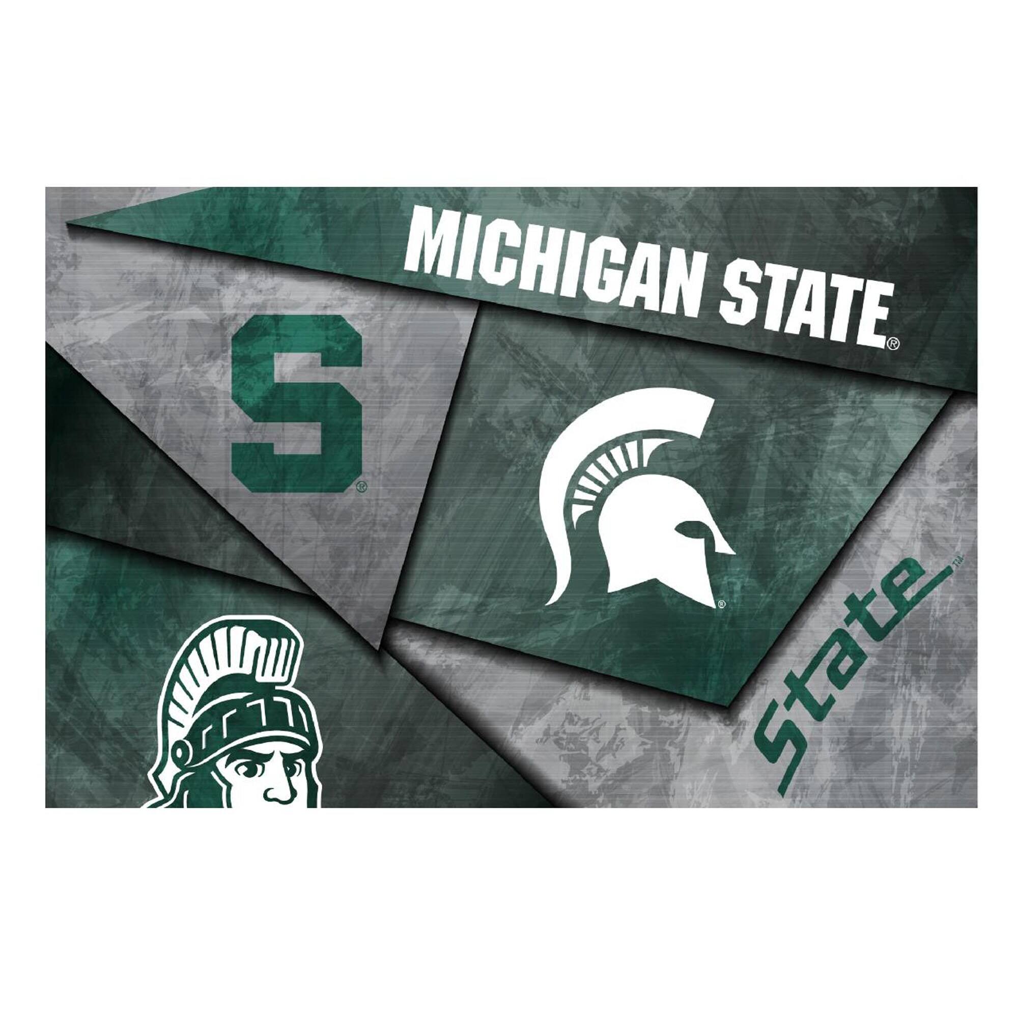 Michigan State Spartans 16" x 24" Mosaic Poster