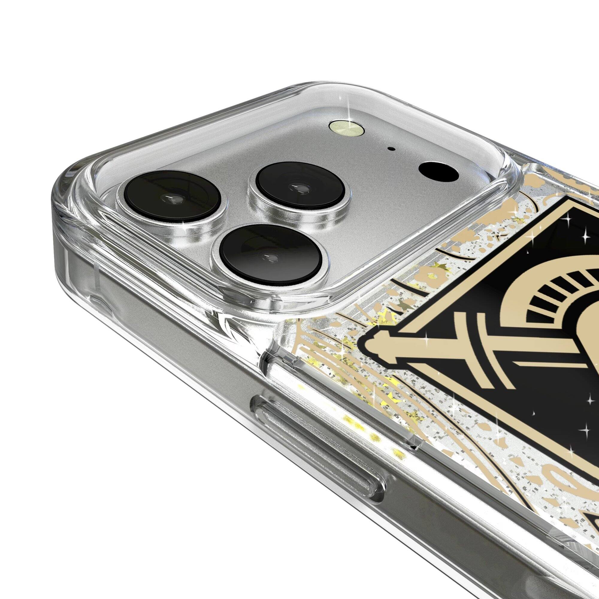 Alt View 2. Keyscaper - Army Black Knights iPhone Glitter Paisley Design Case - 13 Pro - Multicolor.