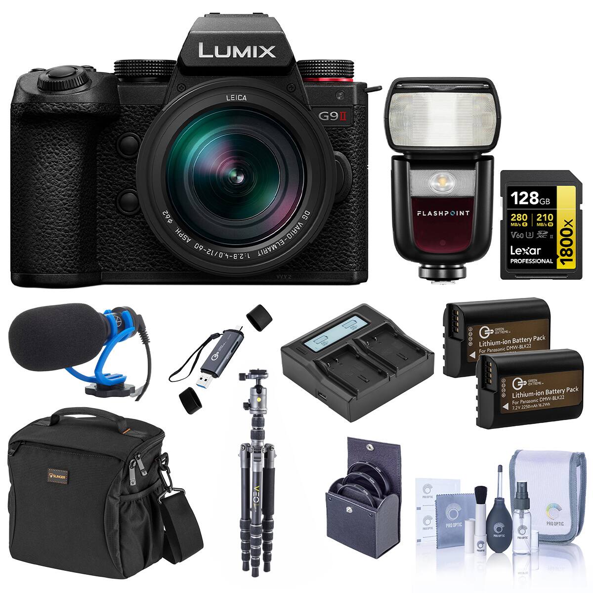 Bundle Panasonic LUMIX G9II Mirrorless Camera with 12 60mm f/2.8 4 ASPH ...