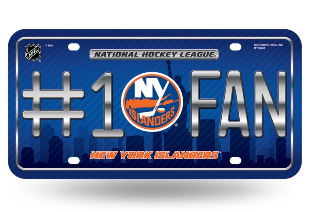 New York Islanders NHL #1 Fan Metal License Plate Auto Tag