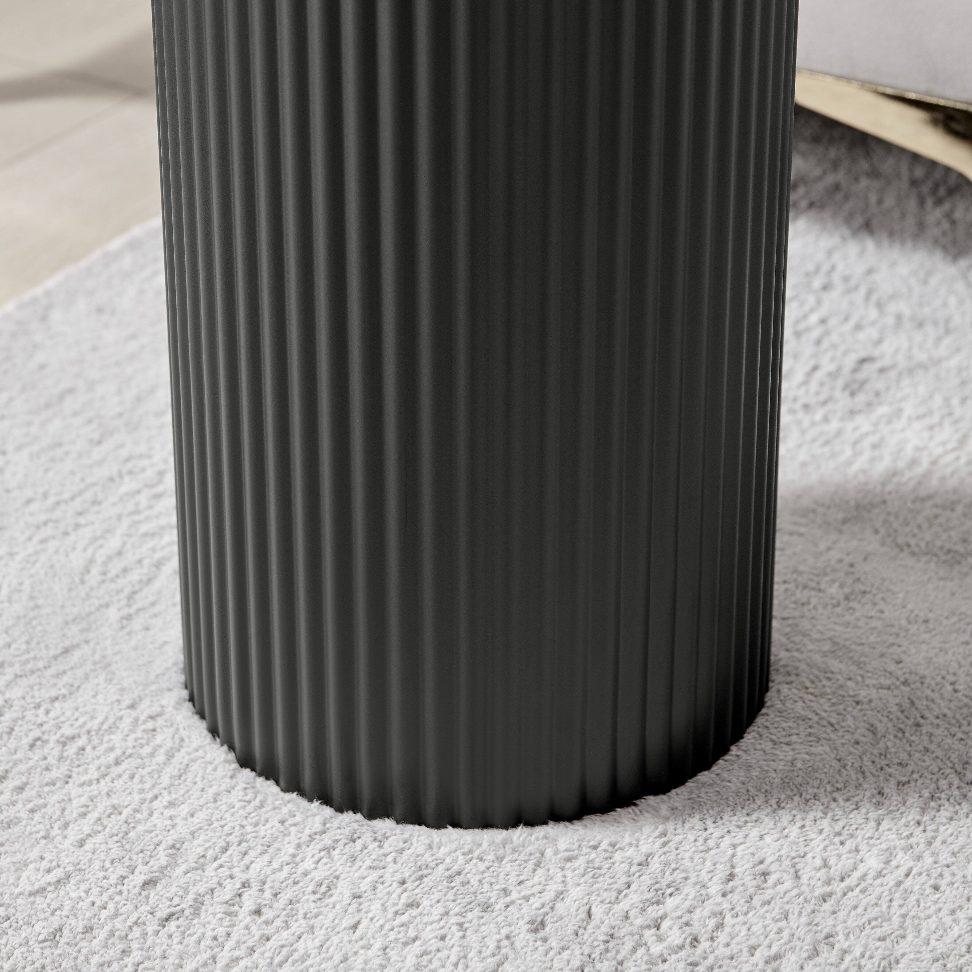 Alt View 5. Danya B - Fritz Accent Table with Faux Marble Laminate Tabletop - Marble, Black.