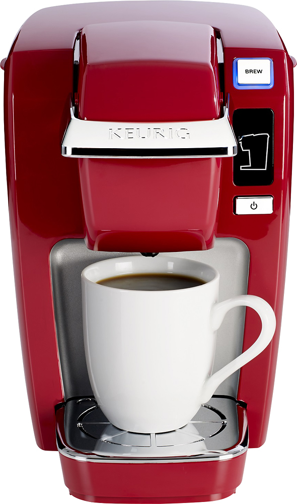 Tannex Keurig K-Compact Single-Serve K-Cup Pod Coffee Maker (Imperial Red) Bundle with Keurig 3-Month Brewer Maintenance Kit, and 12