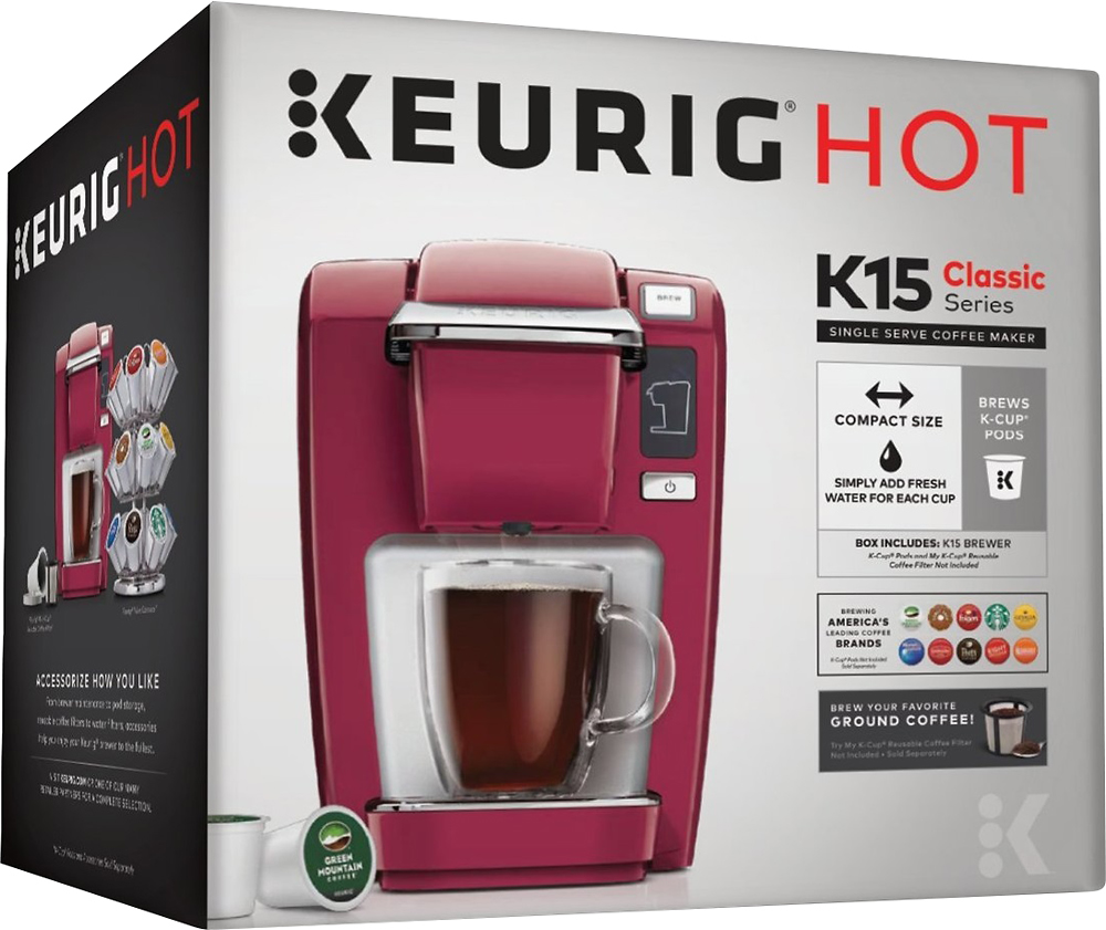 Keurig K15 Single Serve Coffee Maker BURNT ORANGE (Newest, Rarest