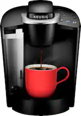 Front. Keurig - K- Classic K50 Single Serve K-Cup Pod Coffee Maker - Black.