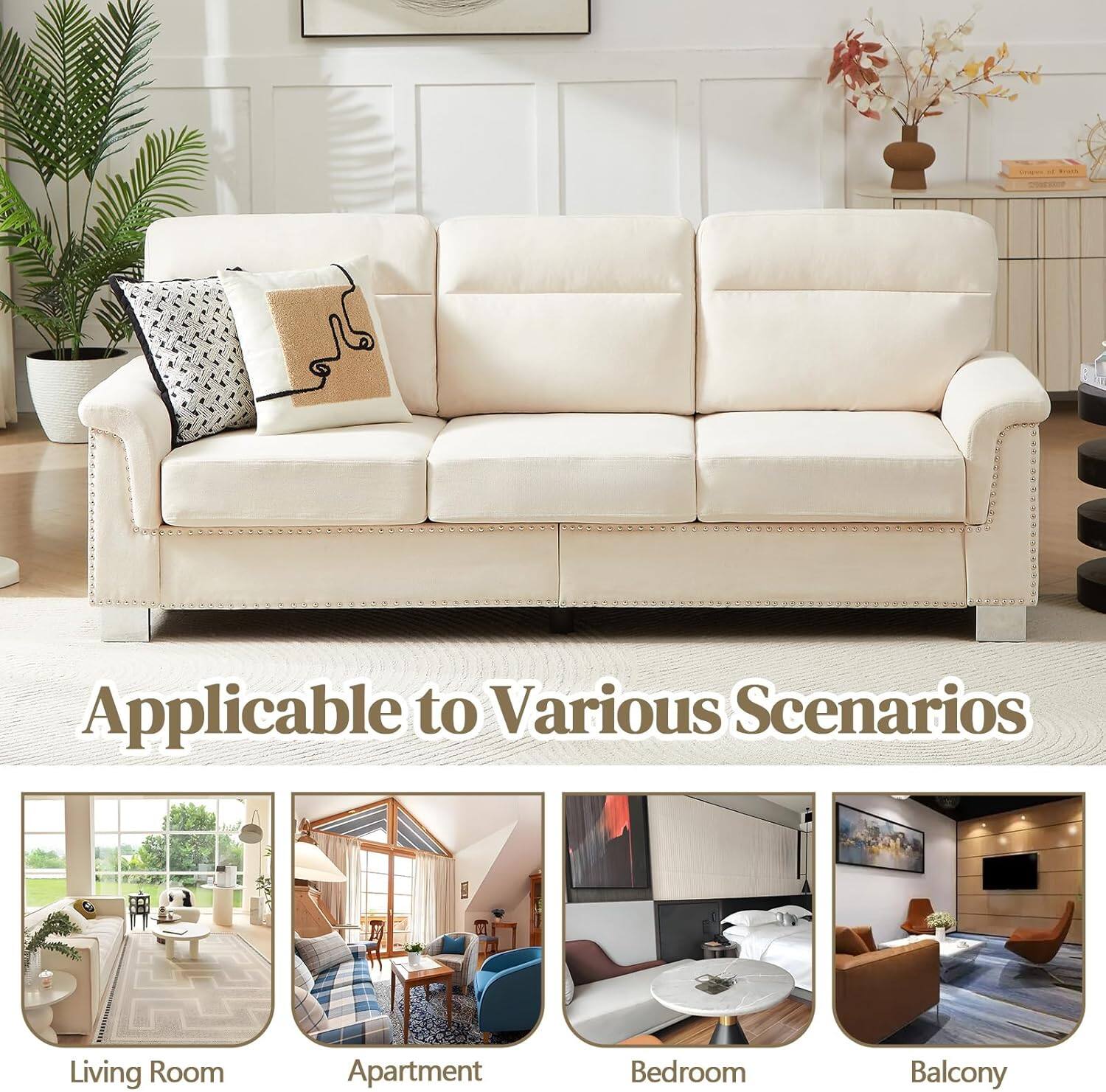 Applicable to Various Scenarios

Living Room  
Apartment  
Bedroom  
Balcony