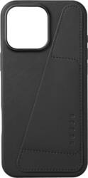 Mujjo - Apple iPhone 16 Pro Max Wallet Leather Case - Black - Front_Zoom