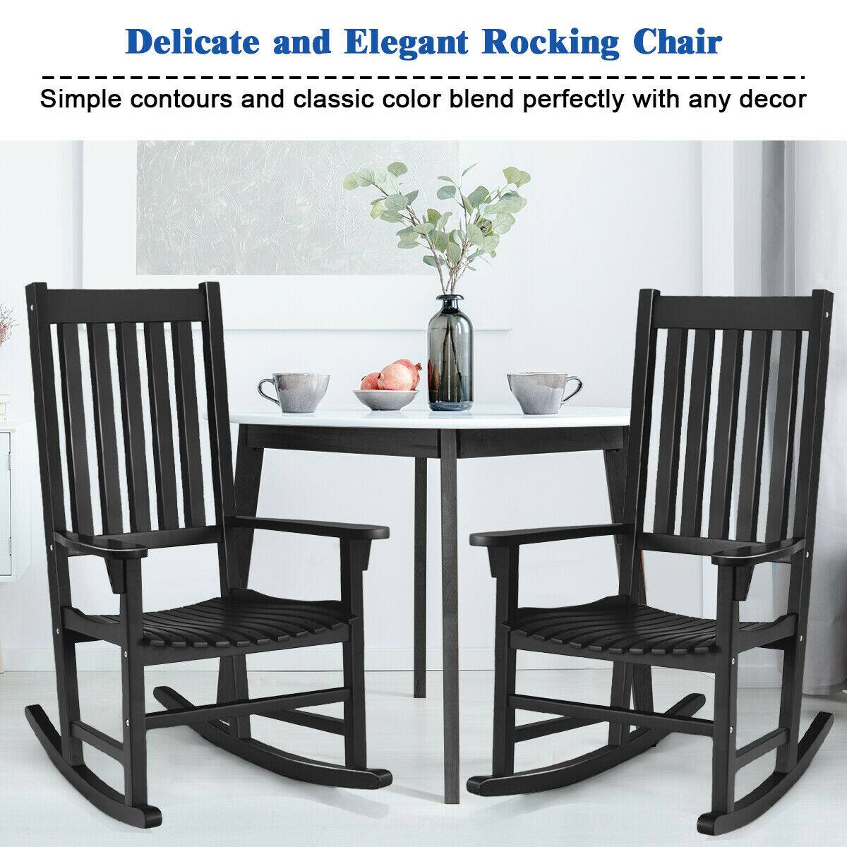 Delicate and Elegant Rocking Chair
Simple contours and classic color blend perfectly with any decor