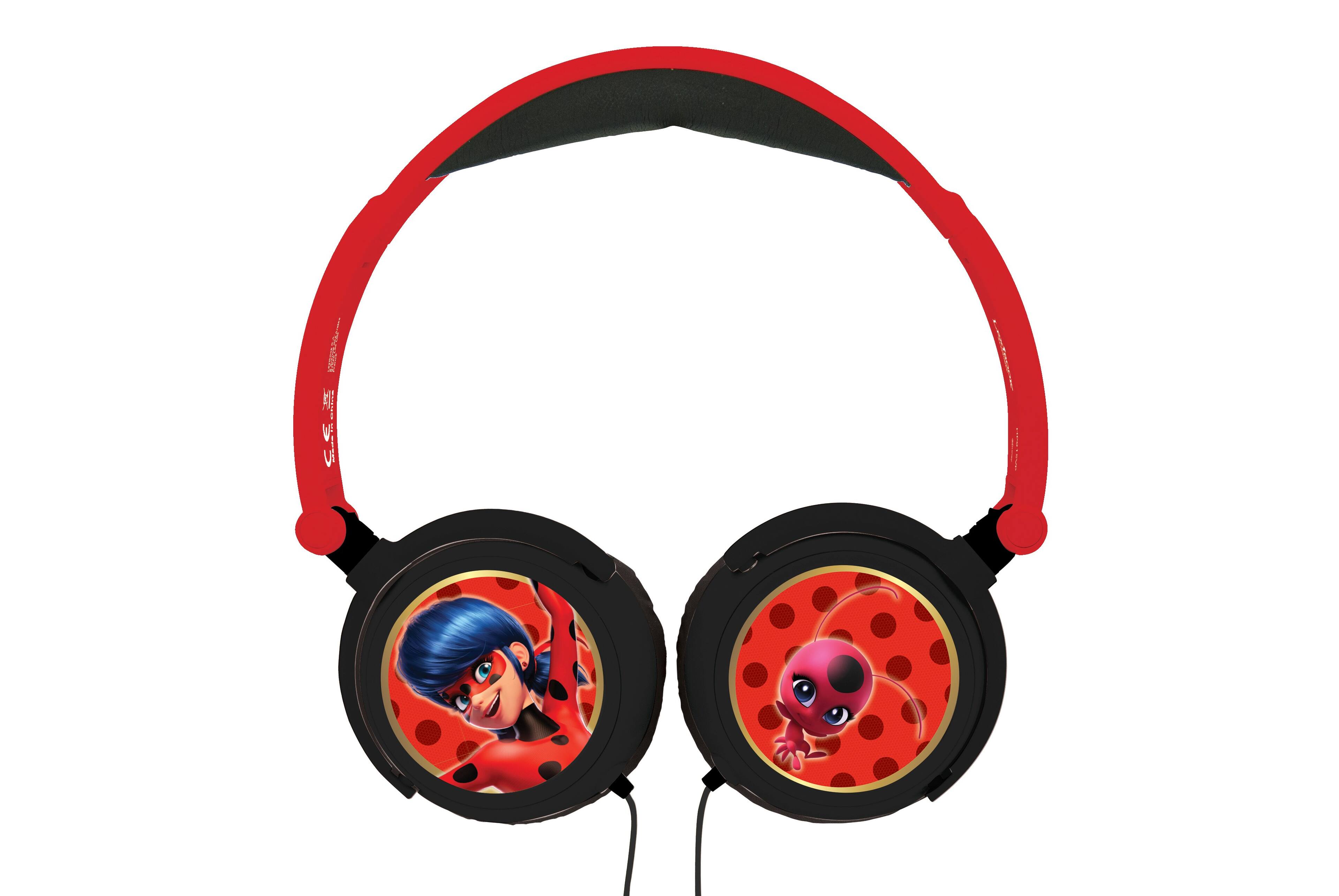 Alt View 3. Lexibook - Miraculous Stereo Wired Foldable Headphone with Safe Volume Limitation.