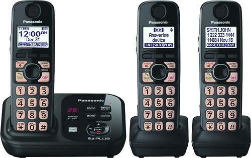  Panasonic - DECT 6.0 Plus Expandable Cordless Phone System